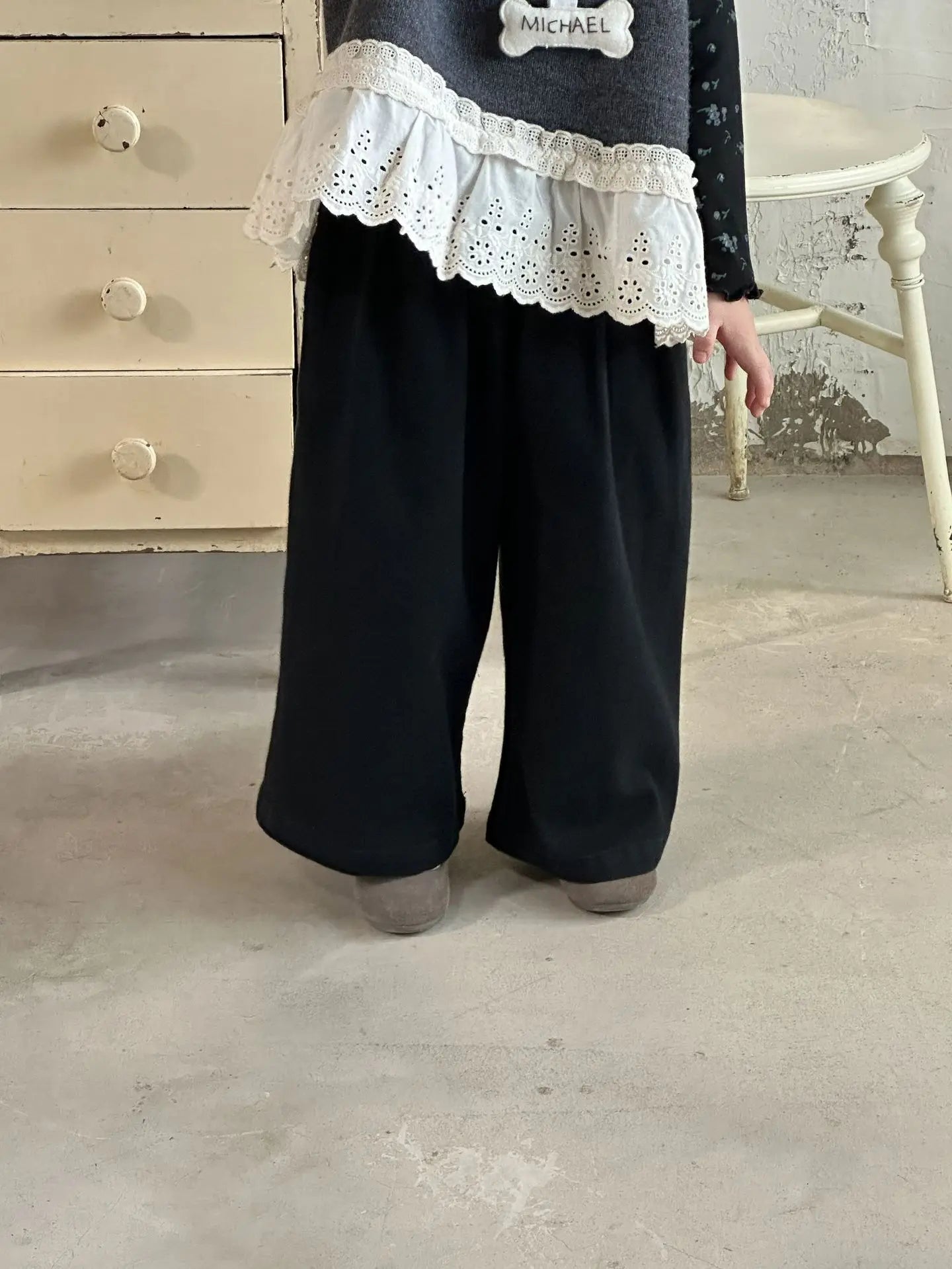 -キッズパンツ シンプルベーシックロングルーズパンツ 4カラー【mh0007155】 - mamahalo shop - ロングパンツ・スウェットパンツ -  べビー服 - 子供服 - 男の子 - 女の子