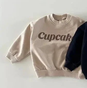 -ベビートップス スウェットシャツ トレーナー レターロゴプリント 4カラー - mamahalo shop - トレーナー・フーディ -  べビー服 - 子供服 - 男の子 - 女の子