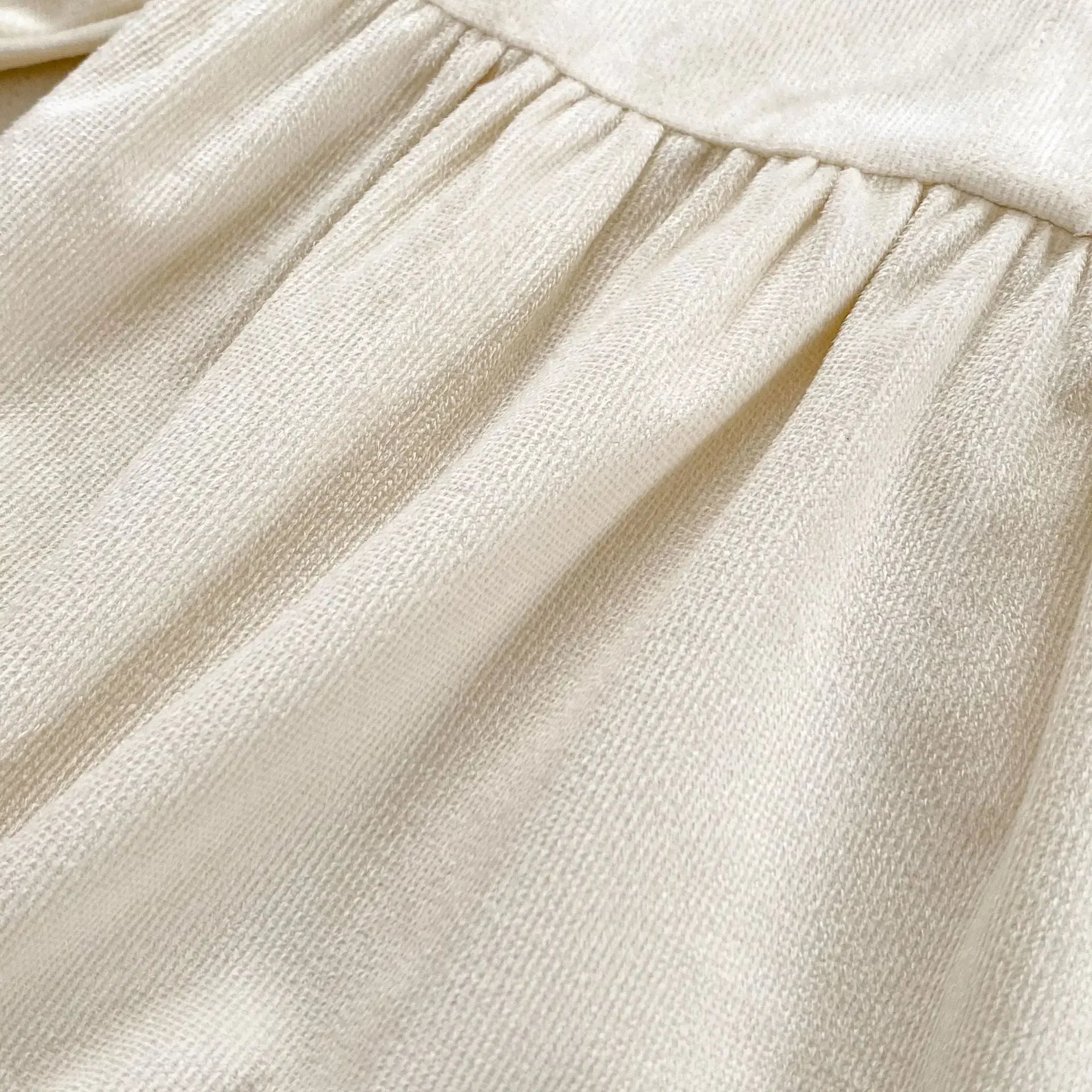 -ベビーロンパース うさ耳カラーフリル長袖ボディスーツ - mamahalo shop - 長袖ロンパース -  べビー服 - 子供服 - 男の子 - 女の子