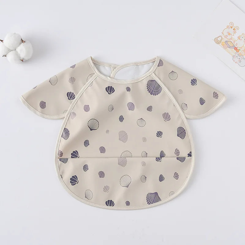 -お食事エプロン ポケットスタイ 離乳食 半袖ビブ 防水エプロン - mamahalo shop - お食事エプロン -  べビー服 - 子供服 - 男の子 - 女の子