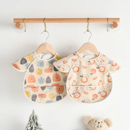 -お食事エプロン ポケットスタイ 離乳食 半袖ビブ 防水エプロン - mamahalo shop - お食事エプロン -  べビー服 - 子供服 - 男の子 - 女の子