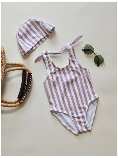 -キッズ 水着 フラワー 花柄 ノースリーブ ワンピース ビキニ セパレート 帽子 セット スイムウェア 14スタイル ガールズ【mh0002216】 - mamahalo shop - ベビー用水着 -  べビー服 - 子供服 - 男の子 - 女の子