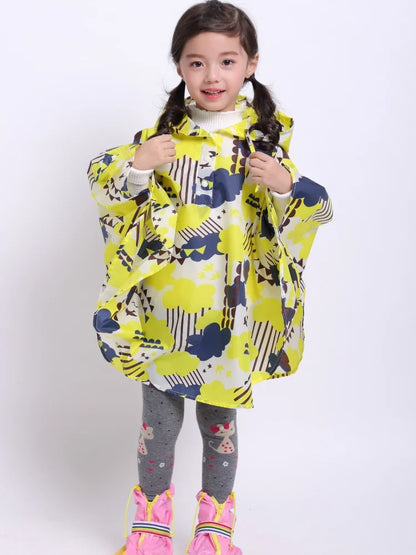 -キッズレインコート 雨具 フーディレインポンチョ 防水コート【mh0007072】 - mamahalo shop - レインコート -  べビー服 - 子供服 - 男の子 - 女の子