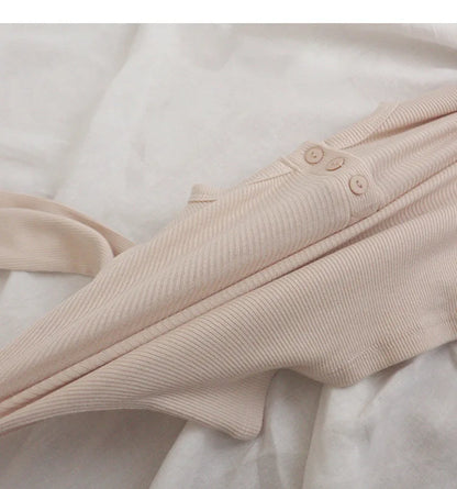 -キッズセットアップ 2点セット 長袖Tシャツ+ロングパンツ シンプルベーシック ルームウェア パジャマ - mamahalo shop - 長袖パジャマ -  べビー服 - 子供服 - 男の子 - 女の子