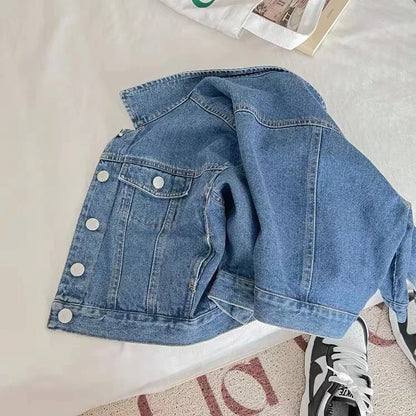 -キッズジャケット デニムジャケット Gジャン - mamahalo shop - ショートコート・ジャケット・ジャンパー -  べビー服 - 子供服 - 男の子 - 女の子