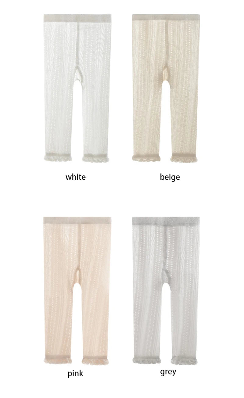 -ベビーキッズ タイツ ソックス レース メッシュ 編みタイツ【mh0006514】 - mamahalo shop - ベビー用靴下・タイツ -  べビー服 - 子供服 - 男の子 - 女の子