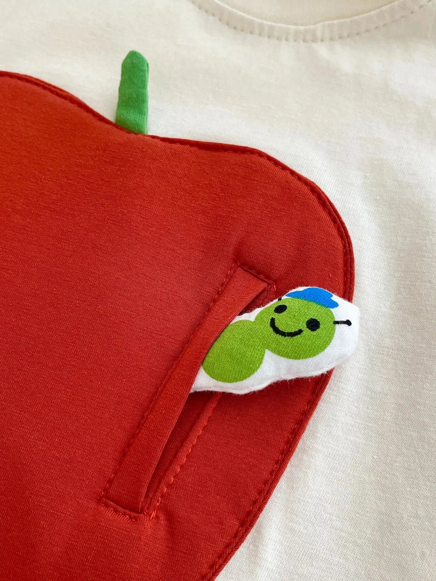 -ベビーロンパース 半袖ジャンプスーツ バナナ りんご パッチワークアップリケ 2カラー【mh0005452】 - mamahalo shop - 半袖ロンパース -  べビー服 - 子供服 - 男の子 - 女の子