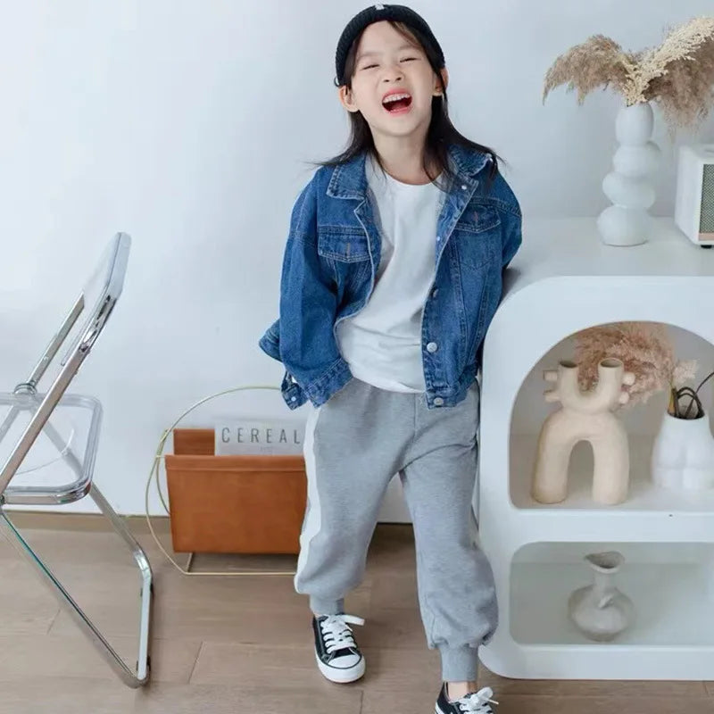 -キッズジャケット デニムジャケット Gジャン - mamahalo shop - ショートコート・ジャケット・ジャンパー -  べビー服 - 子供服 - 男の子 - 女の子