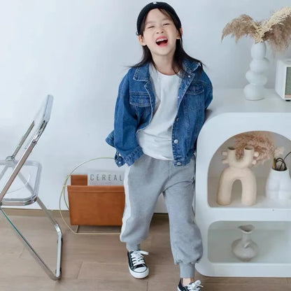 -キッズジャケット デニムジャケット Gジャン - mamahalo shop - ショートコート・ジャケット・ジャンパー -  べビー服 - 子供服 - 男の子 - 女の子