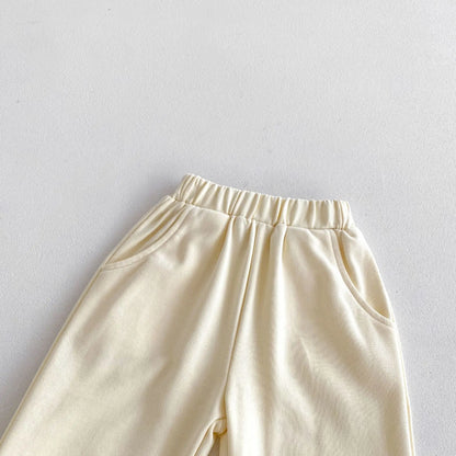 -キッズセットアップ 2点セット ベアくまプリントフーディパーカー+ロングスウェットパンツ 2カラー【mh0007006】 - mamahalo shop - 長袖セットアップ -  べビー服 - 子供服 - 男の子 - 女の子