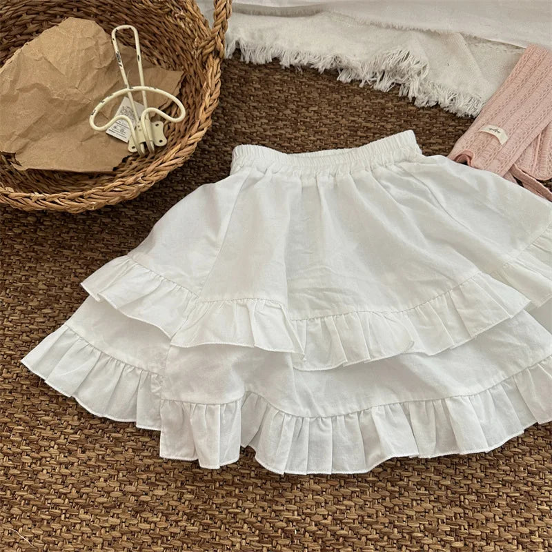 -キッズスカート ティアードフリル重ね着ケーキスカート 2カラー - mamahalo shop - スカート -  べビー服 - 子供服 - 男の子 - 女の子