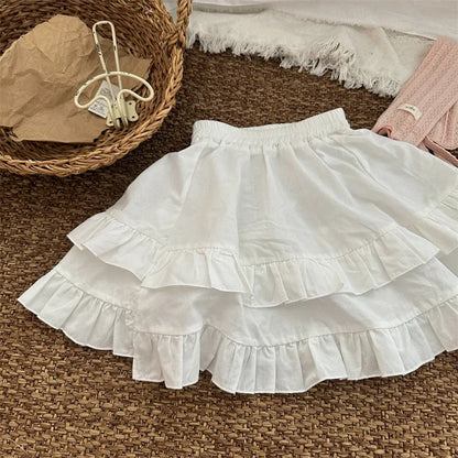 -キッズスカート ティアードフリル重ね着ケーキスカート 2カラー - mamahalo shop - スカート -  べビー服 - 子供服 - 男の子 - 女の子