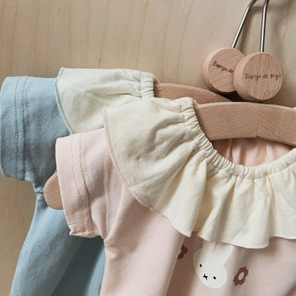 -ベビーロンパース サークル襟 半袖ボディスーツ うさぎミッフィー 2カラー【mh0006311】 - mamahalo shop - 半袖ロンパース -  べビー服 - 子供服 - 男の子 - 女の子