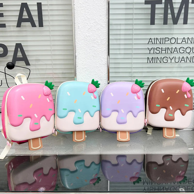 -キッズバックパック アイス型リュック エッグシェル鞄 4カラー【mh0006943】 - mamahalo shop - バックパック -  べビー服 - 子供服 - 男の子 - 女の子