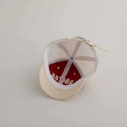 -ベビー帽子 メッシュキャップ 野球帽 レターロゴ刺繍 サマーハット【mh0005591】 - mamahalo shop - ベビー用帽子 -  べビー服 - 子供服 - 男の子 - 女の子