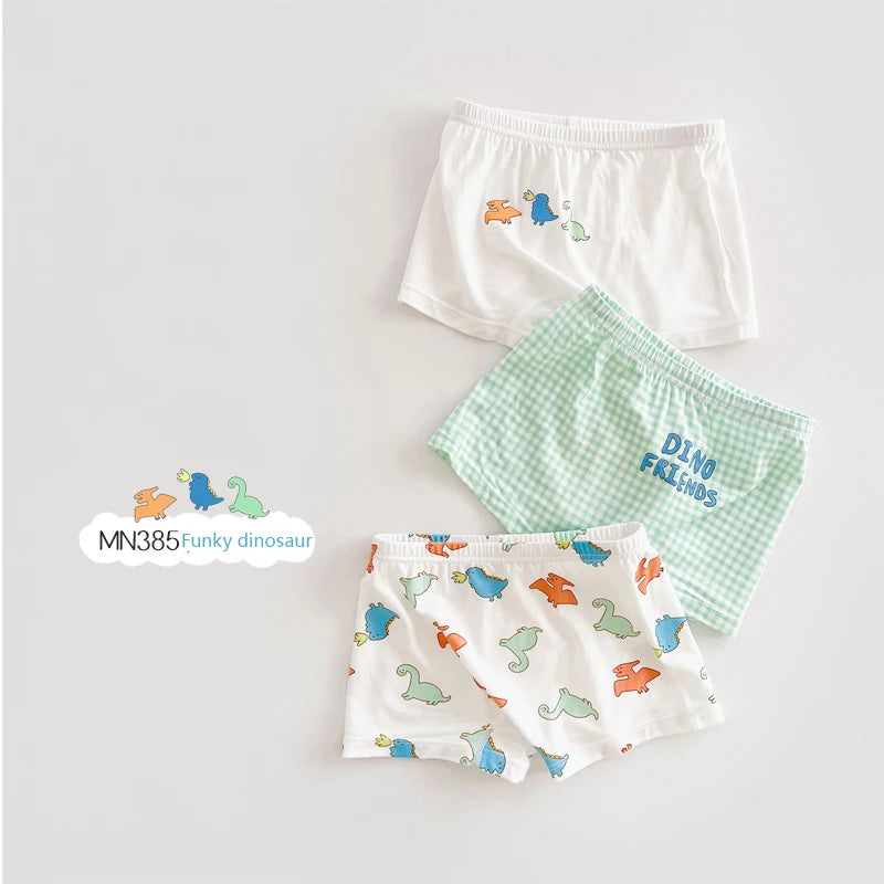 -キッズショーツ 男の子/女の子下着 ボーイズ/ガールズアンダーウェア 3枚セット ボクサーブリーフ【mh0005806】 - mamahalo shop - 幼児用下着 -  べビー服 - 子供服 - 男の子 - 女の子