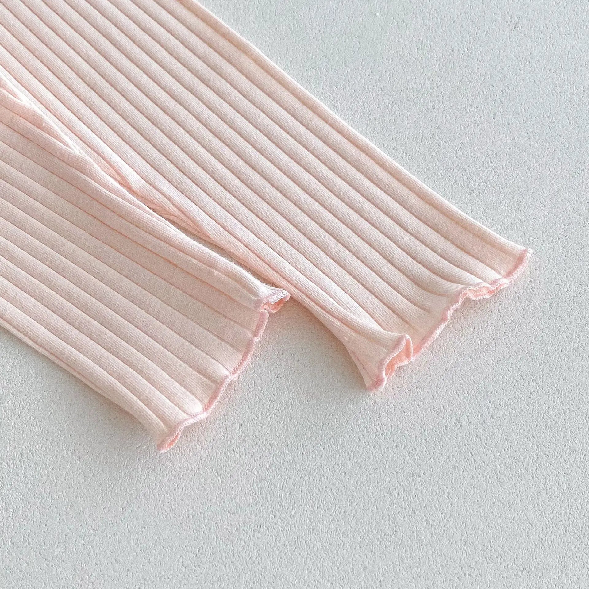 -キッズパンツ パステルアイスカラーシンプルリブレギンスパンツ 4カラー【mh0006831】 - mamahalo shop - レギンスパンツ -  べビー服 - 子供服 - 男の子 - 女の子