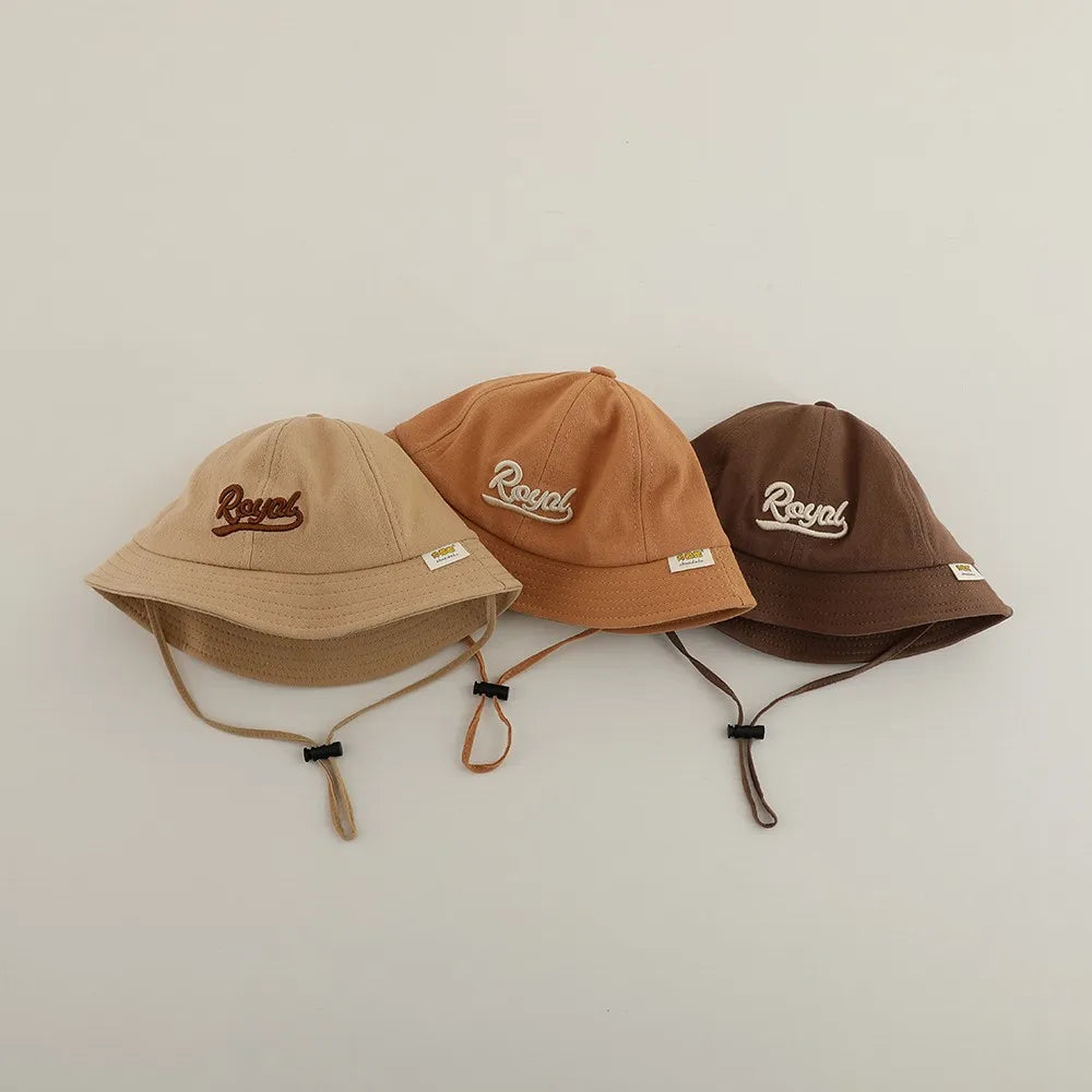 -キッズ帽子 バケットハット フィッシャーマンハット レターロゴ刺繍【mh0005081】 - mamahalo shop - ベビー用帽子 -  べビー服 - 子供服 - 男の子 - 女の子