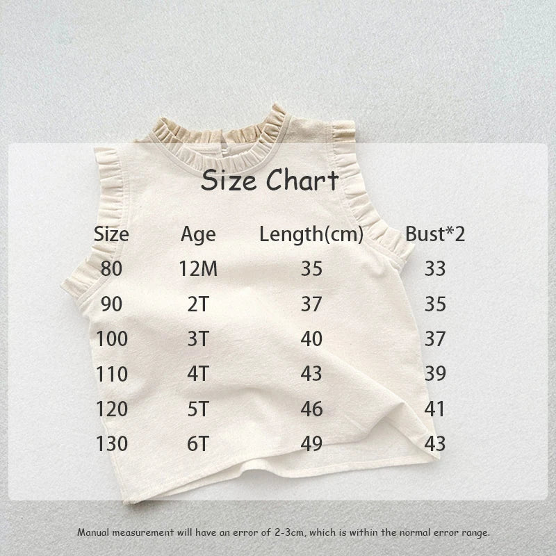 -キッズトップス スタンドフリル ノースリーブブラウス 無地/フラワー小花柄プリント - mamahalo shop - タンクトップ・キャミソール・ノースリーブトップス -  べビー服 - 子供服 - 男の子 - 女の子