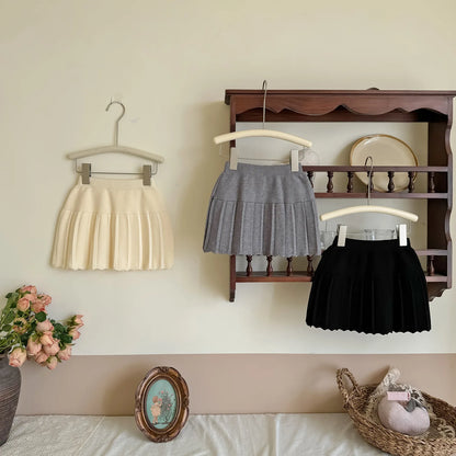 -キッズスカート ニットプレッピープリーツスカート 3カラー - mamahalo shop - スカート -  べビー服 - 子供服 - 男の子 - 女の子