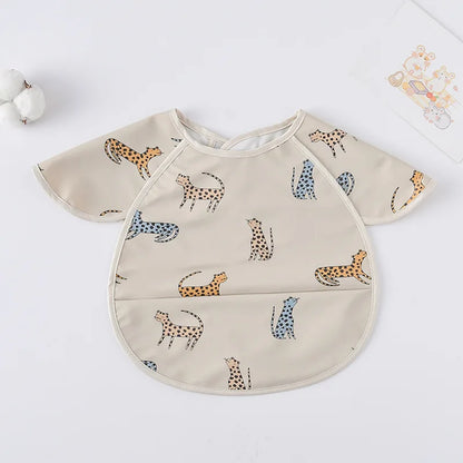 -お食事エプロン ポケットスタイ 離乳食 半袖ビブ 防水エプロン - mamahalo shop - お食事エプロン -  べビー服 - 子供服 - 男の子 - 女の子