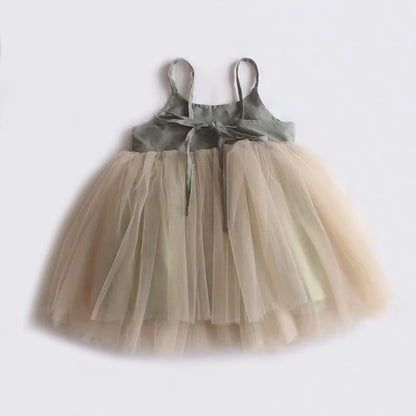 -ベビー キッズ チュチュ チュールドレス ノースリーブ キャミソール ワンピース ガールズ【mh0002104】 - mamahalo shop - ノースリーブワンピース -  べビー服 - 子供服 - 男の子 - 女の子