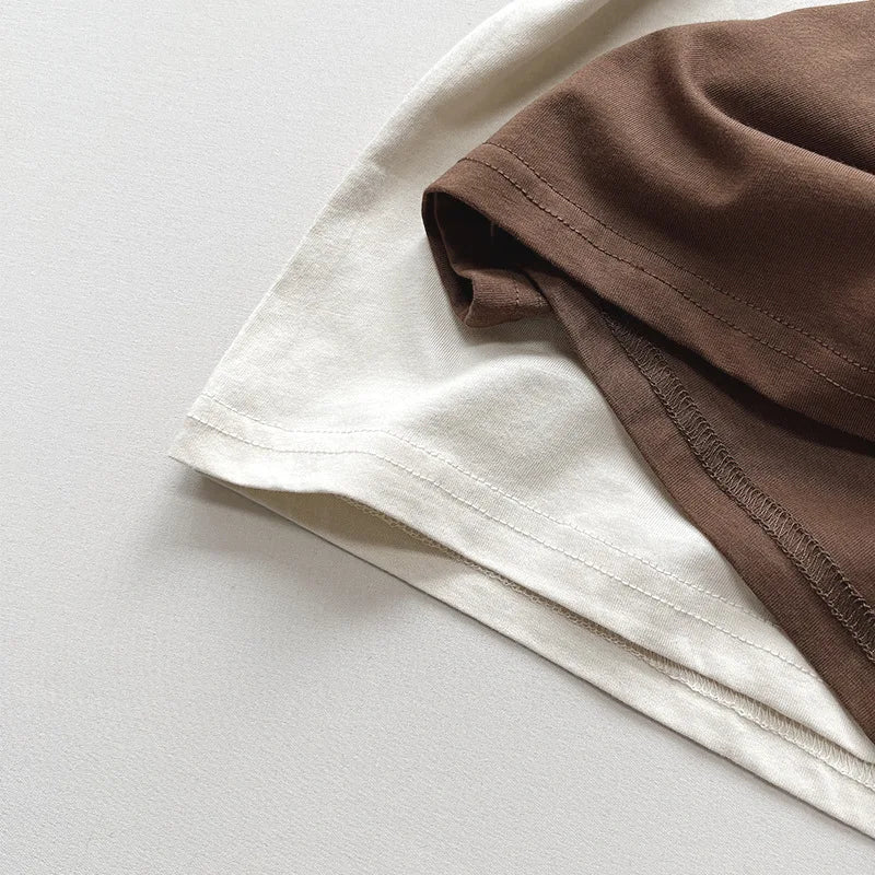 -キッズトップス ノースリーブTシャツ タンクトップ アイスクリームプリント 2カラー【mh0004847】 - mamahalo shop - タンクトップ・キャミソール・ノースリーブトップス -  べビー服 - 子供服 - 男の子 - 女の子