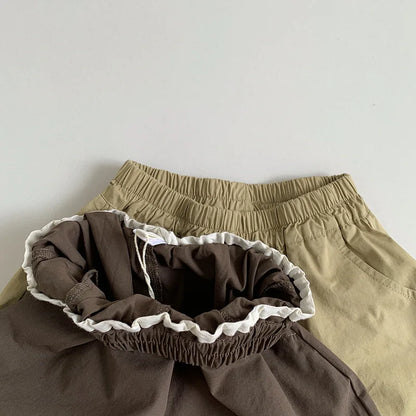 -キッズパンツ 薄手 レトロ ルーズバルーンパンツ 2カラー - mamahalo shop - ロングパンツ・スウェットパンツ -  べビー服 - 子供服 - 男の子 - 女の子