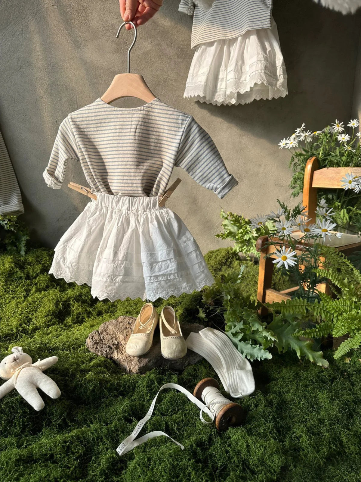 -ベビートップス ボーダー長袖シンプルTシャツ 2カラー - mamahalo shop - 長袖Tシャツ -  べビー服 - 子供服 - 男の子 - 女の子