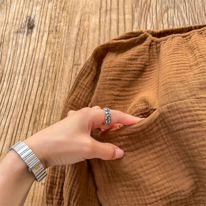 -キッズ セットアップ ナチュラル シンプル ルーズ 長袖 トップス パンツ パジャマ - mamahalo shop - 長袖セットアップ -  べビー服 - 子供服 - 男の子 - 女の子