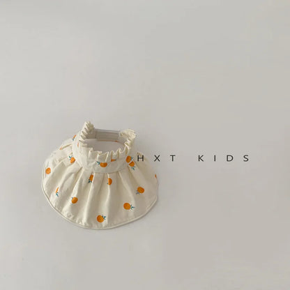 -ベビーキッズ帽子 サンバイザー フルーツ柄プリント フリル 日除け帽子 サマーハット【mh0005871】 - mamahalo shop - ベビー用帽子 -  べビー服 - 子供服 - 男の子 - 女の子