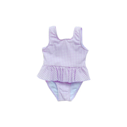 -キッズ 水着 チェック バニー うさぎ 半袖 ノースリーブ ワンピース ビキニ セパレートラッシュガード スイムウェア 6スタイル ガールズ【mh0002220】 - mamahalo shop - ベビー用水着 -  べビー服 - 子供服 - 男の子 - 女の子