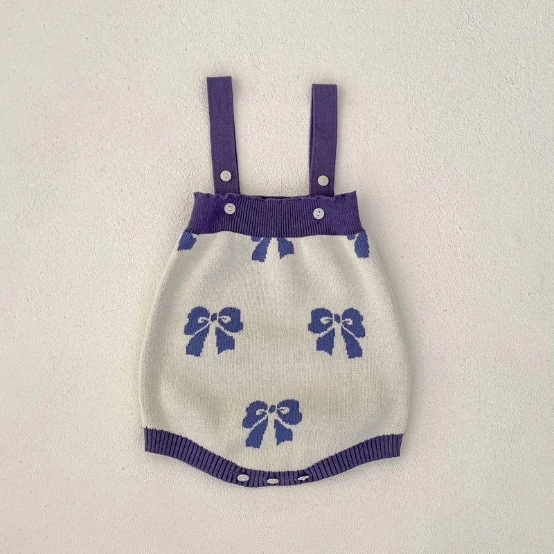 -ベビーカーディガン/ロンパース リボン柄チュチュペプラムニットジャケット/サスペンダーボディスーツ【mh0007033】 - mamahalo shop - ロンパースセットアップ -  べビー服 - 子供服 - 男の子 - 女の子