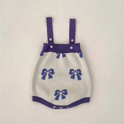 -ベビーカーディガン/ロンパース リボン柄チュチュペプラムニットジャケット/サスペンダーボディスーツ【mh0007033】 - mamahalo shop - ロンパースセットアップ -  べビー服 - 子供服 - 男の子 - 女の子