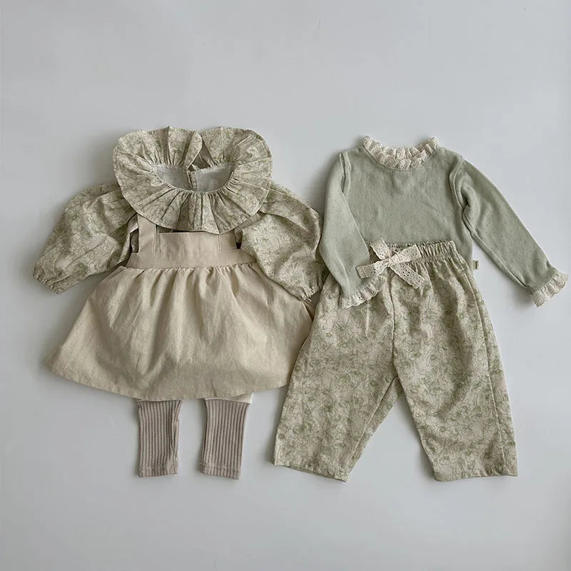 -ベビーパンツ レース刺繍 ロングパンツ リボン サマーパンツ - mamahalo shop - ロングパンツ・スウェットパンツ -  べビー服 - 子供服 - 男の子 - 女の子