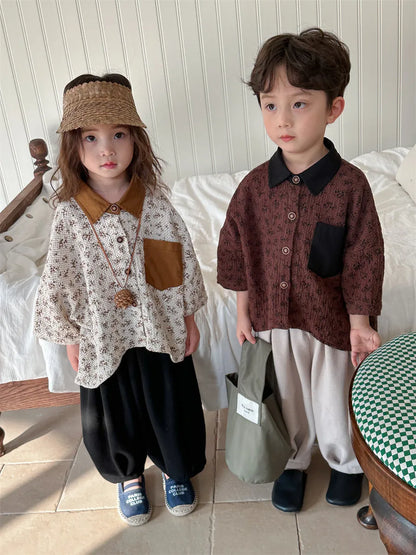 -キッズパンツ ルーズタックパンツ ランタンパンツ 3カラー - mamahalo shop - ロングパンツ・スウェットパンツ -  べビー服 - 子供服 - 男の子 - 女の子