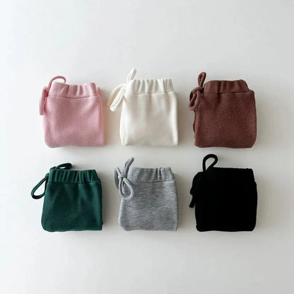 -キッズパンツ シンプルベーシックワイドスウェットパンツ 5カラー - mamahalo shop - ロングパンツ・スウェットパンツ -  べビー服 - 子供服 - 男の子 - 女の子