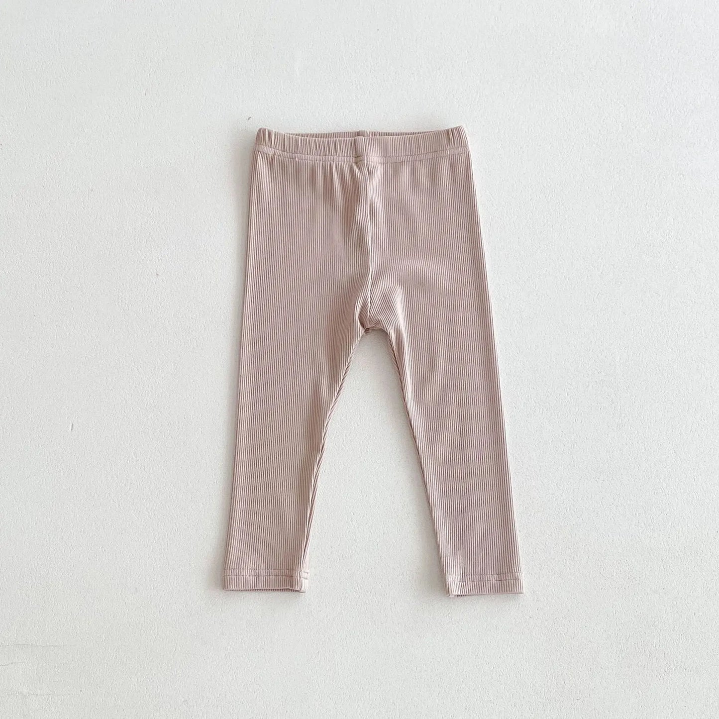 -キッズパンツ レギンスパンツ シンプルベーシック スパッツ 無地/ボーダー【mh0006398】 - mamahalo shop - レギンスパンツ -  べビー服 - 子供服 - 男の子 - 女の子