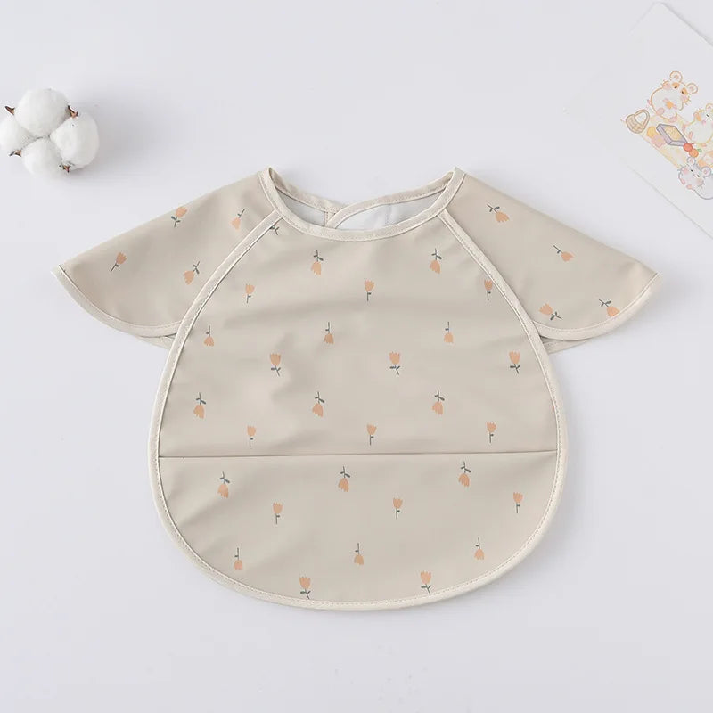 -お食事エプロン ポケットスタイ 離乳食 半袖ビブ 防水エプロン - mamahalo shop - お食事エプロン -  べビー服 - 子供服 - 男の子 - 女の子