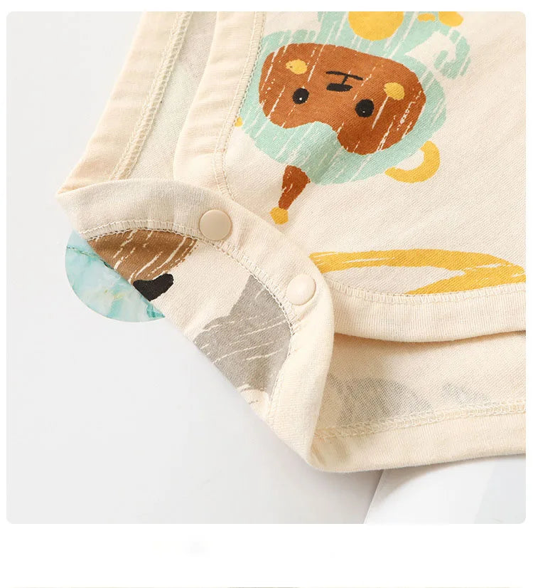 -ベビーロンパース 半袖ボディスーツ アニマルプリント【mh0006165】 - mamahalo shop - 半袖ロンパース -  べビー服 - 子供服 - 男の子 - 女の子