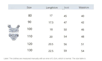☺︎ キッズ水着 ガールズ ビキニ セパレート フリルトップス+パンツ+帽子セット フラワープリント 2カラー スイムウェア - mamahalo shop - ベビー用水着 -  べビー服 - 子供服 - 男の子 - 女の子