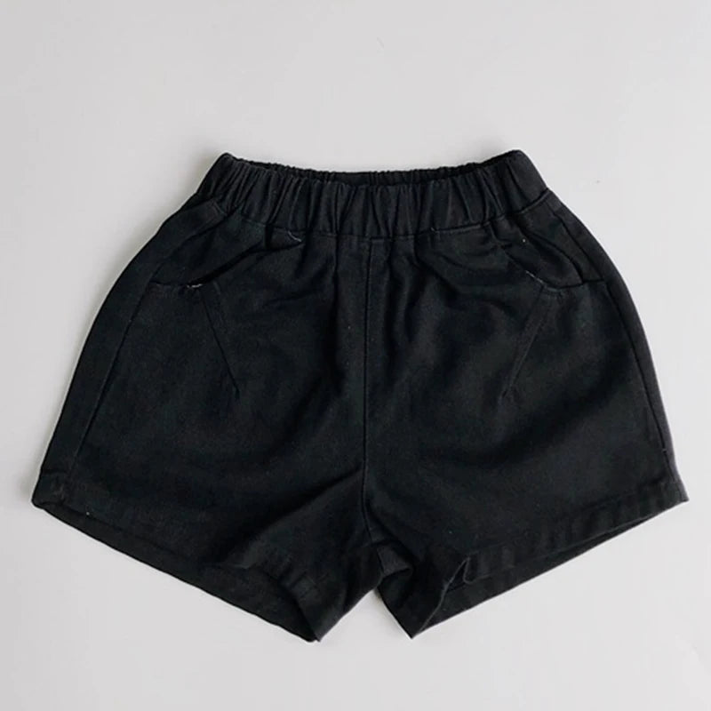 -キッズパンツ シンプルベーシックショートパンツ【mh0007122】 - mamahalo shop - ハーフパンツ・ショートパンツ -  べビー服 - 子供服 - 男の子 - 女の子