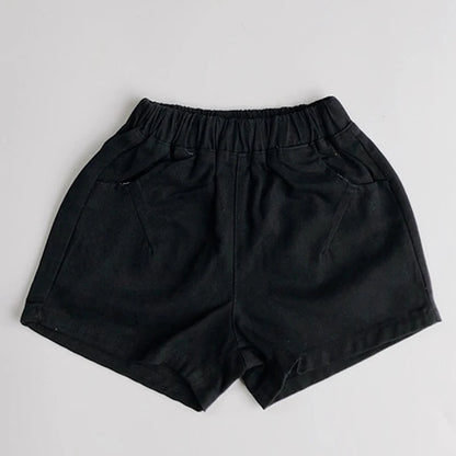 -キッズパンツ シンプルベーシックショートパンツ【mh0007122】 - mamahalo shop - ハーフパンツ・ショートパンツ -  べビー服 - 子供服 - 男の子 - 女の子