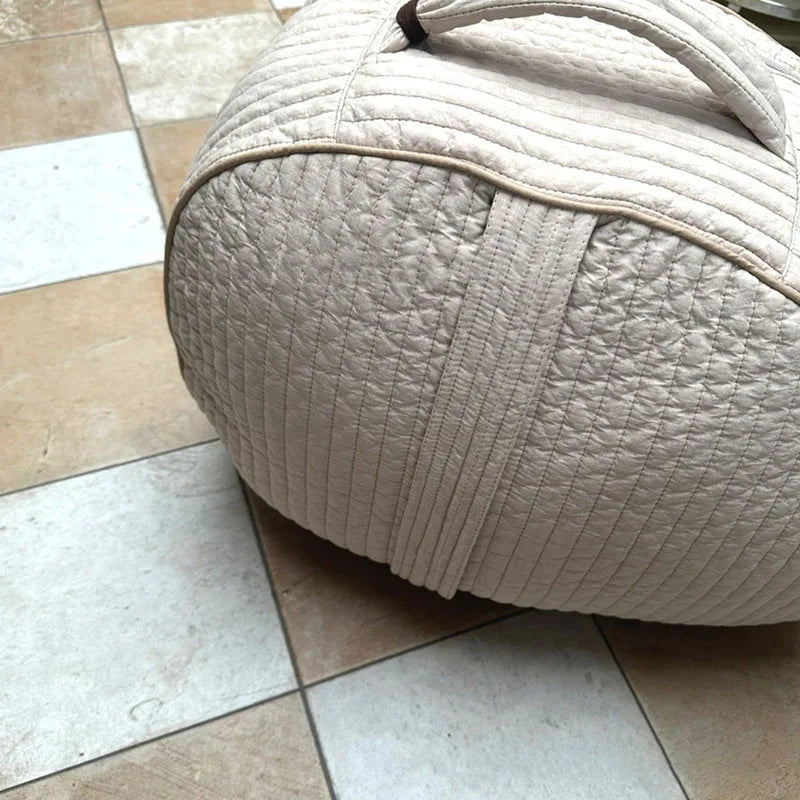 -キルティングバッグ マザーズバッグ 犬ドッグ刺繍 ストレージ 収納 鞄 ままバッグ 3カラー【mh0004589】 - mamahalo shop - マザーズバッグ -  べビー服 - 子供服 - 男の子 - 女の子