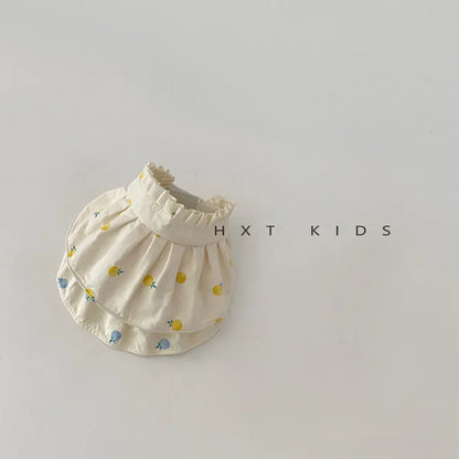 -ベビーキッズ帽子 サンバイザー フルーツ柄プリント フリル 日除け帽子 サマーハット【mh0005871】 - mamahalo shop - ベビー用帽子 -  べビー服 - 子供服 - 男の子 - 女の子