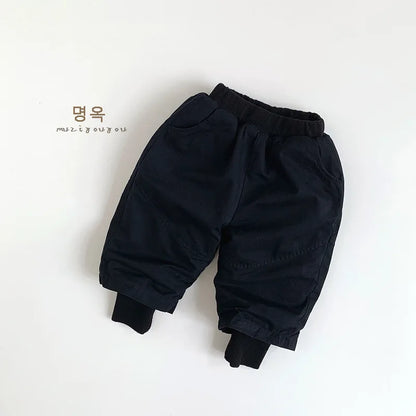 -キッズパンツ パデッド防寒ロングジョガーパンツ - mamahalo shop - ロングパンツ・スウェットパンツ -  べビー服 - 子供服 - 男の子 - 女の子