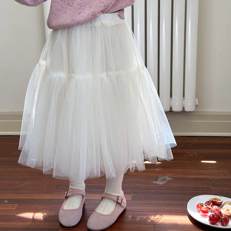 -キッズスカート ボイルチュチュチュールプリンセススカート 4カラー - mamahalo shop - スカート -  べビー服 - 子供服 - 男の子 - 女の子