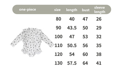 -キッズ 水着 フラワー 花柄 長袖 ワンピース ビキニ セパレート 帽子 セット ラッシュガード スイムウェア 10スタイル ガールズ【mh0002217】 - mamahalo shop - ベビー用水着 -  べビー服 - 子供服 - 男の子 - 女の子