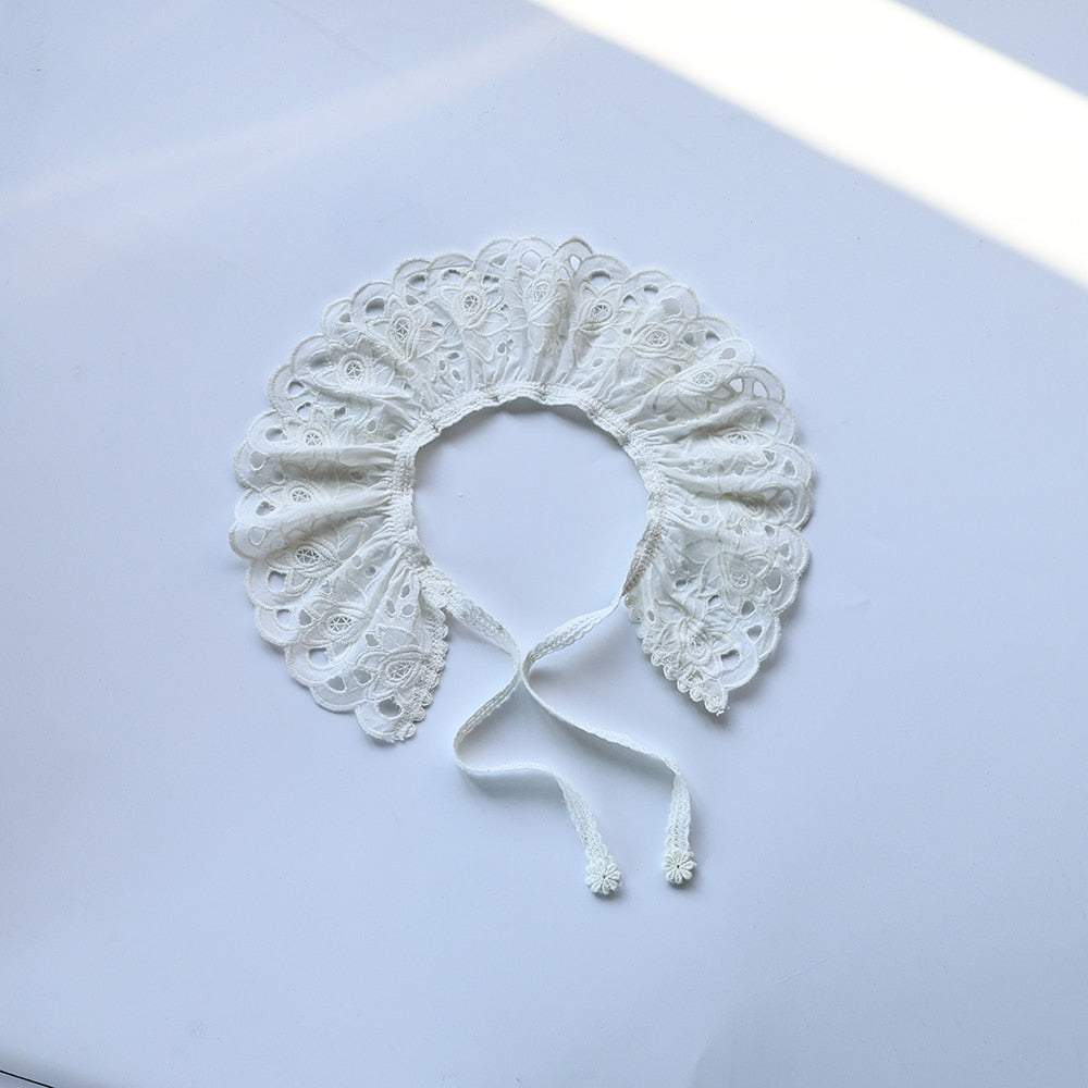 -ベビー キッズ レース つけ襟 付け襟 アタッチメント カラー 5デザイン ベージュ ガールズ - mamahalo shop - ショール -  べビー服 - 子供服 - 男の子 - 女の子