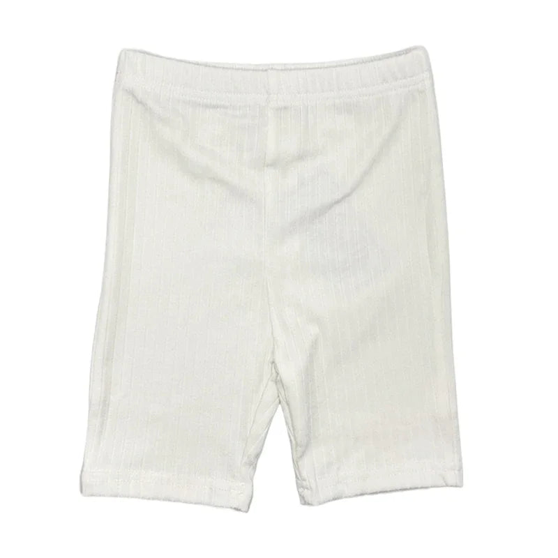 -キッズパンツ ショートレギンス 無地/ボーダー シンプルベーシック【mh0006006】 - mamahalo shop - レギンスパンツ -  べビー服 - 子供服 - 男の子 - 女の子